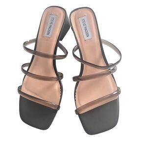 Steve Madden Hanya Women's Block Style Heel Double Strap Sandals Sz 9